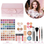 Hot Sugar Makeup Kit for Teenagers, Beginner Makeup Gift Set for Women Full Makeup Kit (Pink)