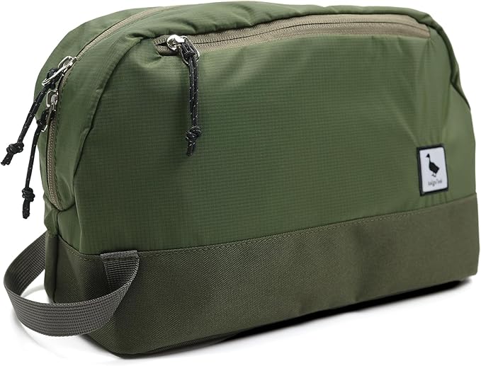 Travel Toiletry Bag 8L, Large Packing Cube with Waterproof TPU Wet/Dry Compartment
