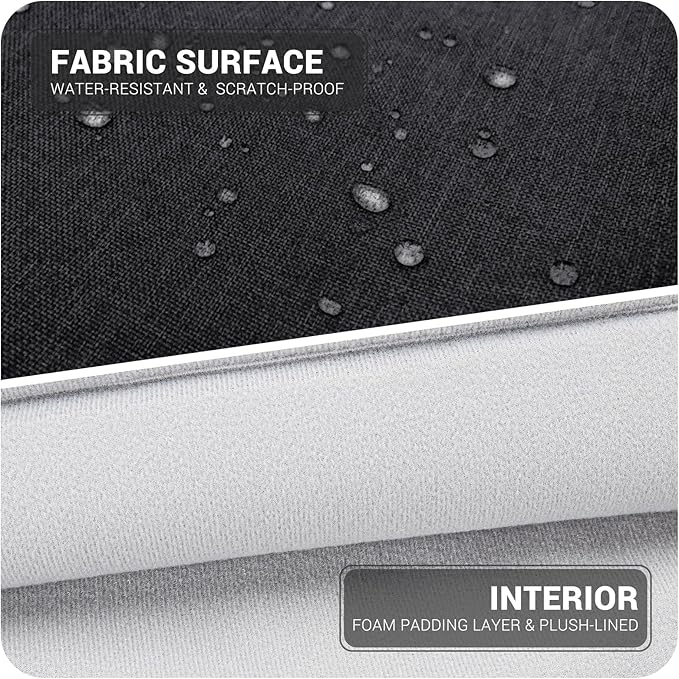14-15 Inch Laptop Shoulder Messenger Bag Carrying Case Briefcase Slim Protective Computer Sleeve with Handle Strap Pocket for MacBook Acer ASUS HP Surface Dell Chromebook, Black