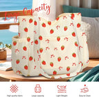 Corduroy Tote Bag for Women,Large Capacity Cute Tote Bags With 6 Pockets,Crossbody Shoulder Handbag for Work Travel Gym