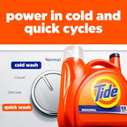 Tide Liquid Laundry Detergent, Original Scent, 125 fl oz, 100 Loads, Boosted Clean Even in Cold Water with Concentrated Washing Soap