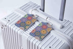 Luggage Tags for Suitcases, 2 Pack Cute PU Leather Suitcase Tag Identifiers TSA Approved with Stainless Steel Loop and Address Card for Baggage Tag for Travel Essentials Hexagon, by Chelmon