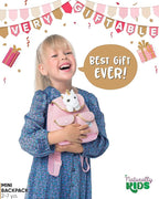 Pink Unicorn Mini Backpack for Kids, Mini Backpack for Toddler Girls, Gift for 2 3 4 5 Year Old Girl Boy