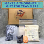 Travel Laundry Detergent Sheets Gift Set – Laundry Detergent Sheets 50-Count + Universal Sink Stopper, Lightweight Travel Clothesline and Strong Portable Clothesline for Hotels, Cruises & Camping