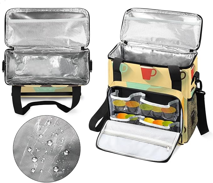 Coffee Maker Carring Bag Travel Storage Tote Bag Compatible with Keurig K-Mini or K-Mini Plus Portable Single Serve Coffee Brewer Case with Pockets for K-cup Pods(Bag Only)