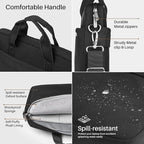 BAFFINA Laptop Shoulder Bag 15.6 16 17.3 Inch for Men Women,Waterproof Computer Carrying Case Messenger Bag Briefcase Work