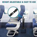 Foot Hammock for Plane Travel, Memory Foam Airplane Foot Hammock, Adjustable Foot Sling for Airplane & Office