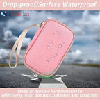 khanka Hard Case for Anker 3-in-1 Power Bank USB C Charger Block,Anker 10,000mAh Portable Charger,Case only. (Pink)
