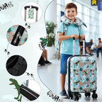 Rosamo Kid’s Luggage Set 6 Piece Suitcase Set 16’’ Hardside Luggage with Spinner Wheels Girls Boys Carry on Luggage Travel Rolling Luggage Airline Approved