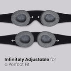 Manta Original Sleep Mask - Maximum Blackout Sleep Mask for Deep Sleep, Adjustable with Detachable Eye Cups, Zero Eye Pressure for Back & Belly Sleepers, Ideal for Travel, Shift Work & Daytime Sleep