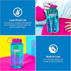 Nalgene 32 oz Wide Mouth Water Bottle | BPA-Free, Durable & Leak Proof, Lightweight Bottle for Hiking & Gym, Work & Travel
