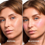 Saie Mini Dew Liquid Blush for Cheeks - Hydrating Cream Blush Stick with a Blendable + Buildable Formula - Skincare Infused Dewy Cheek Tint for a Natural Flush - Clean, Vegan Makeup - Baby (.24 oz)