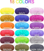 Eye Mask Sleep Masks Pack of 144 PorsMing Sleeping Mask Blindfold Eye Cover Team Building Games Party with Nose Pad and Adjustable Strap for Women Men Kids 4 Layers Colors (18 Color 144 Pieces)