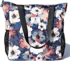 Original Floral Water Resistant Large Tote Bag Shoulder Bag for Gym Beach Travel Daily Bags Upgraded