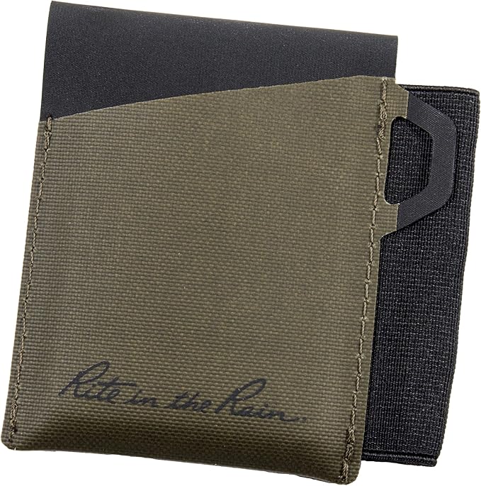 Rite in the Rain Monsoon On-the-Go Wallet, 3 3/8” x 3 ¾”, TPU fabric, Pen Holder (No. C971) | 3 3/8" x 3 ¾", Pen Holder, No. C971