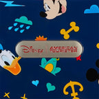 American Tourister Mickey Mouse Carry-On Luggage - Airline Approved, Durable Hardshell with Micky, Donald Duck, Pluto & Goofy - Roll Confidentially with Spinner Wheels & Colorful Adjustable Handle