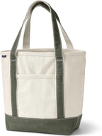 Lands' End Open Top Canvas Tote Bag