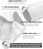 Shoe Washing Machine Bag,Laundry Shoe Bag for Washer and Dryer,Reusable Shoe Cleaning Bag for Sneakers,Tennis Shoes,With Self-locking Zipper, Microfiber Inside,Include Shoe Bag (Pro White - 1 Pack)
