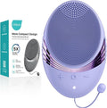 COSLUS FBS01 Facial Cleansing Brush Face Scrubber: Portable Silicone Waterproof Rechargeable Face Wash Brush, 5 Cleansing Modes, Electric Deep Cleaning for Men & Women, Removing Blackhead Exfoliating
