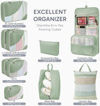 10 Set Packing Cubes for Travel, Gifts for Women Mom,Anti-Tearing Suitcase Organizer,OlarHike Vacation Essentials & Accessories for Cruise Ship