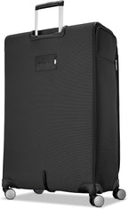 Samsonite 3-PC Soft-Sided 21/25/29” (Carry-On, Medium, Large Checked), Lightweight Expandable Element Luggage Set: 2 Front & Side Pocket, Four Spinner Wheels, Adjustable Handle, Durable- Black