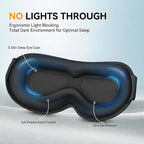 Weighted Eye Mask for Sleeping 2 Pack: Gentle Pressure Blackout Sleep Mask with 3D Contoured Cups, Zero Eye Pressure Sleep Mask for Lash Extensions, Memory Foam Travel Mask, Black Purple