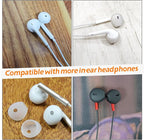 EKIND 4 Pcs Ear Cover Tips Anti-Slip Silicone Soft Replacement Sport Earbud Tips Compatible for iPhone 7 / 6S / 6 Plus / 5S / 5C / 5 Headphones Earphones Protective Accessories (White)