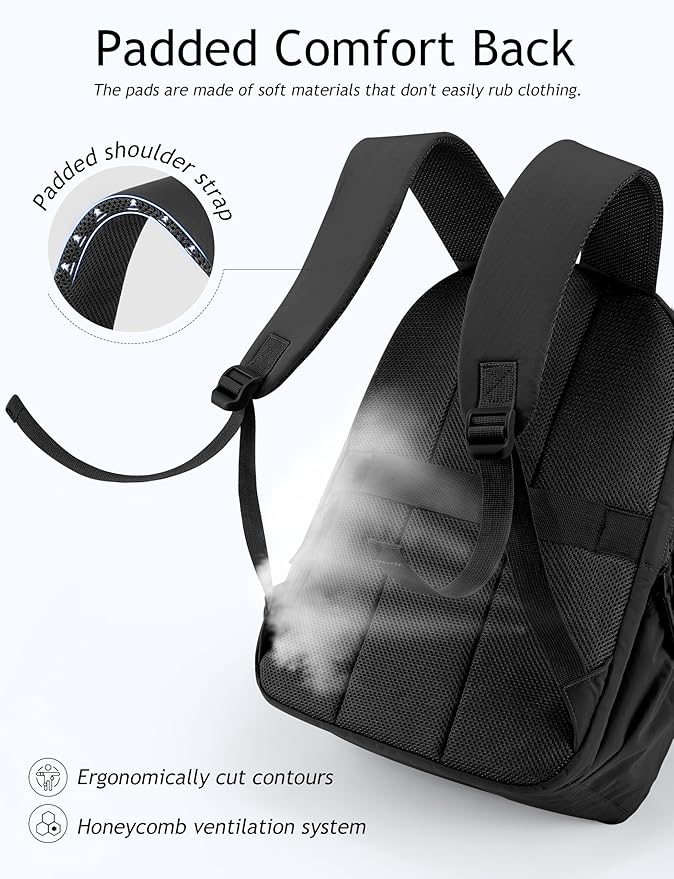 Uselike Travel Backpack for Women, 15.6 Inch Laptop Backpack, Quilted College Bookbag, Cute Work Backpacks, Water Resistant