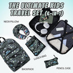 Rosamo Kid’s Luggage Set 6 Piece Suitcase Set 16" Hardside Luggage with Spinner Wheels Girls Boys Carry on Luggage Travel Rolling Luggage Airline Approved (Joystick)
