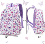 CAMTOP Preschool Backpack for Kids Girls Butterfly Toddler Backpacks Kindergarten School Bookbags(Age 3-8, Colorful Butterfly)