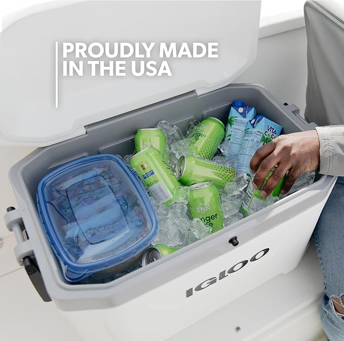 Igloo Marine Cooler | Insulated Hard Shell Ice Chest |Great for Fishing, Camping, Boating, & More