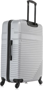 InUSA RESILIENCE Luggage with Spinner Wheels | Durable Lightweight Hardside Suitcase, Traveling Suitcases, Travel Bag with Handle and Trolley | 28-Inch Large Checked Luggage | Silver