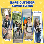 Dog Backpack Carrier, Legs-Out Front Carrier for Small Medium Dogs, Adjustable Breathable Front Carrier for Hiking, Cycling, Travel