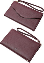 ZOPPEN Passport Holder Women Travel Wallet (Ver.5) for Women Rfid Blocking Passport Cover Case Document Organizer Wrist Strap