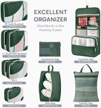 10 Set Packing Cubes for Travel, Gifts for Women Mom,Anti-Tearing Suitcase Organizer,OlarHike Vacation Essentials & Accessories for Cruise Ship