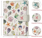 Passport Holder for Travel Essentials, RFID Blocking Leather Cover Wallet with Magnetic Closure, Aesthetic & Cute Passport Book Case for Women and Men - Seashell