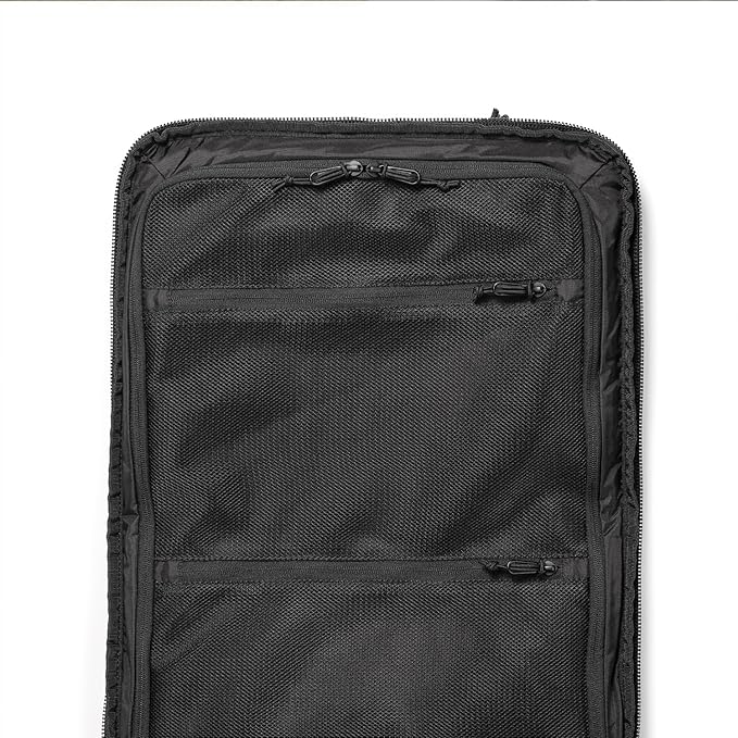 Topo Designs Global Travel Bag – 30L or 40L - Carry-On Compliant Most Airlines, Durable Travel Duffel Bag, Clam Shell Main Pocket, Laptop Sleeve, Backpack, Luggage (40L / Black/Black)