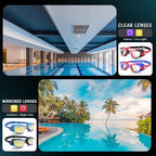 Braylin Swim Goggles, 2-Pack Swimming Goggles, Anti Fog, No Leaking For Adult Women Men Youth
