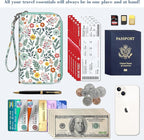 Fintie Family Passport Holder Wallet, RFID Blocking Travel Document Organizer Clutch Bag Credit Cards Case Cover for Women Men