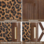 Passport Holder Cover,Traveling Passport Case Cute Passport Wallet for Women,Leopard