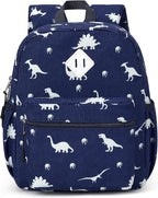 STEAMEDBUN Corduroy Toddler Backpack for Boys Girls 2-4, Kids Preschool Backpack for Kindergarten - Dinosaur