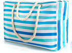 SRISE Large Beach Bag for Women & Men, Beach Bags Waterproof Sandproof, Travel Tote Bag, Swim Pool Bag for Family Outdoor