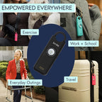 She’s Birdie 3.0 New Version – The Original Personal Safety Alarm for Women by Women–Loud Siren, Flash Light and Rechargeable Battery in a Variety of Colors (Charcoal Black)