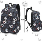 CAMTOP Preschool Backpack for Kids Boys Soccer Backpack Toddler Kindergarten School Bookbags for Age 3-8