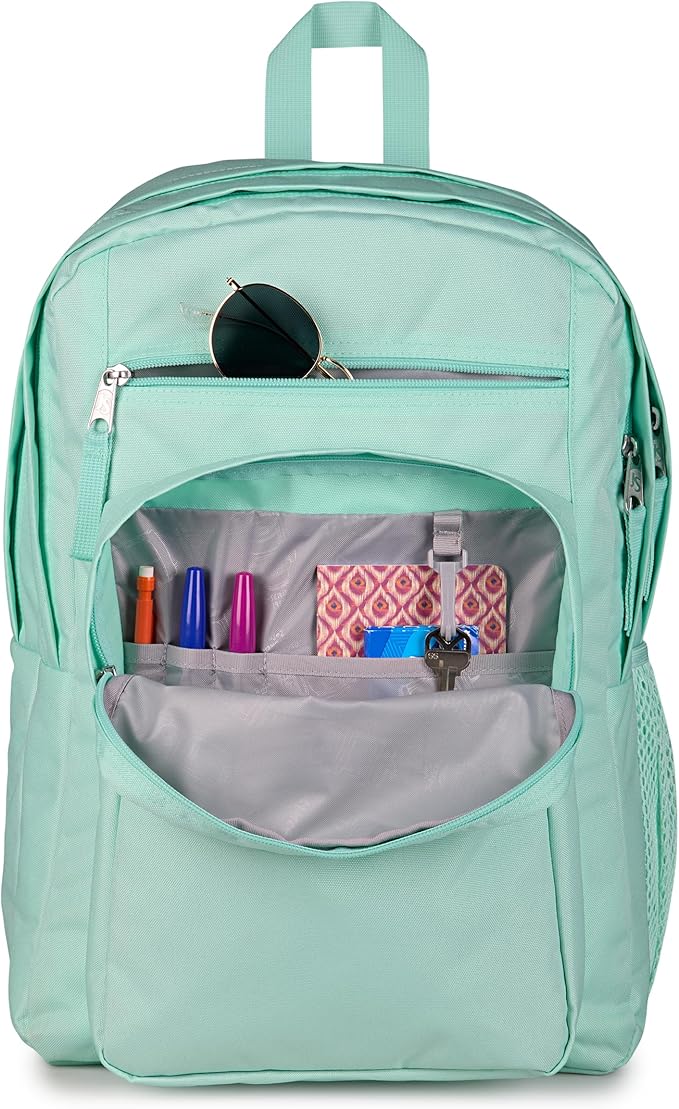 JanSport Laptop Backpack - Computer Bag with 2 Compartments, Ergonomic Shoulder Straps, 15” Laptop Sleeve, Haul Handle - Magic Mint