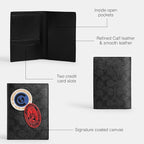 Passport Case in Natural Full-Grain Leather