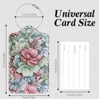 Luggage Tags for Suitcases, 2 Pack Cute PU Leather Luggage Tag TSA Approved with Stainless Steel Loop and Address Card Baggage Tag for Travel&Cruise Ships&Shipping Happy Flower, by Chelmon