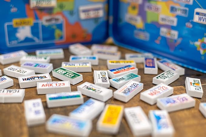 TS Shure by Bendon License Plate Games Magnetic Activity Tin with Foam Magnet Sheet 50519