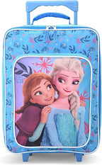 Fast Forward Frozen Girls Luggage 16" Soft Side Wheeled Pilot Case- Rolling Suitcase 16x12x5