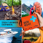 EVERLIT Mini First Aid Kit [3-Pack], Ultralight Compact Water-Resistant Hiker Medical Kit, Bulk First Aid Kit, Pack-Efficient for Camping, Hiking, Ourdoor Adventure, Travel, Pack of 3